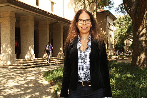 Photo of Dr. Patricia Persaud in the LSU Quad