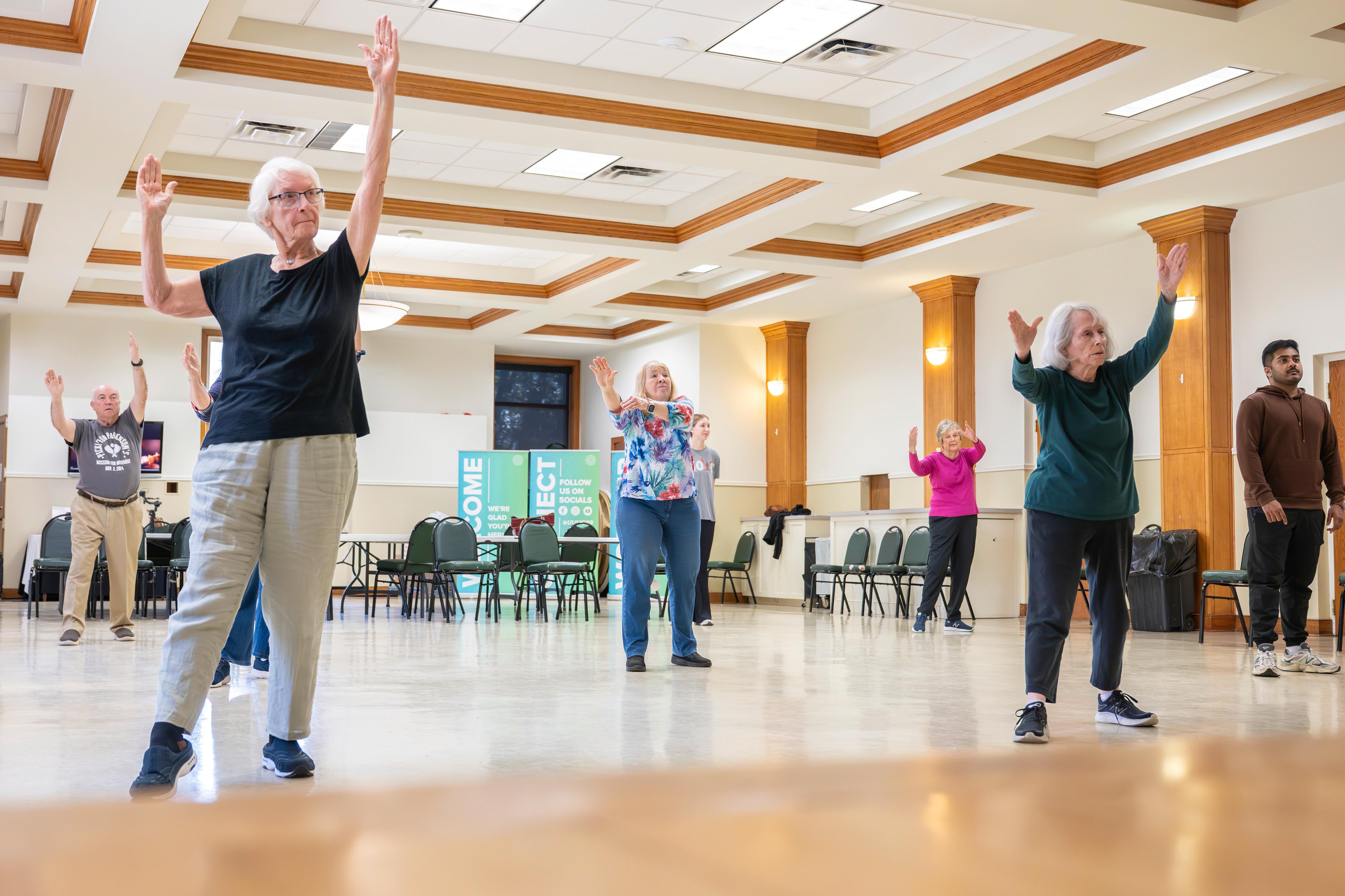 LSU's weekly modified tai chi class