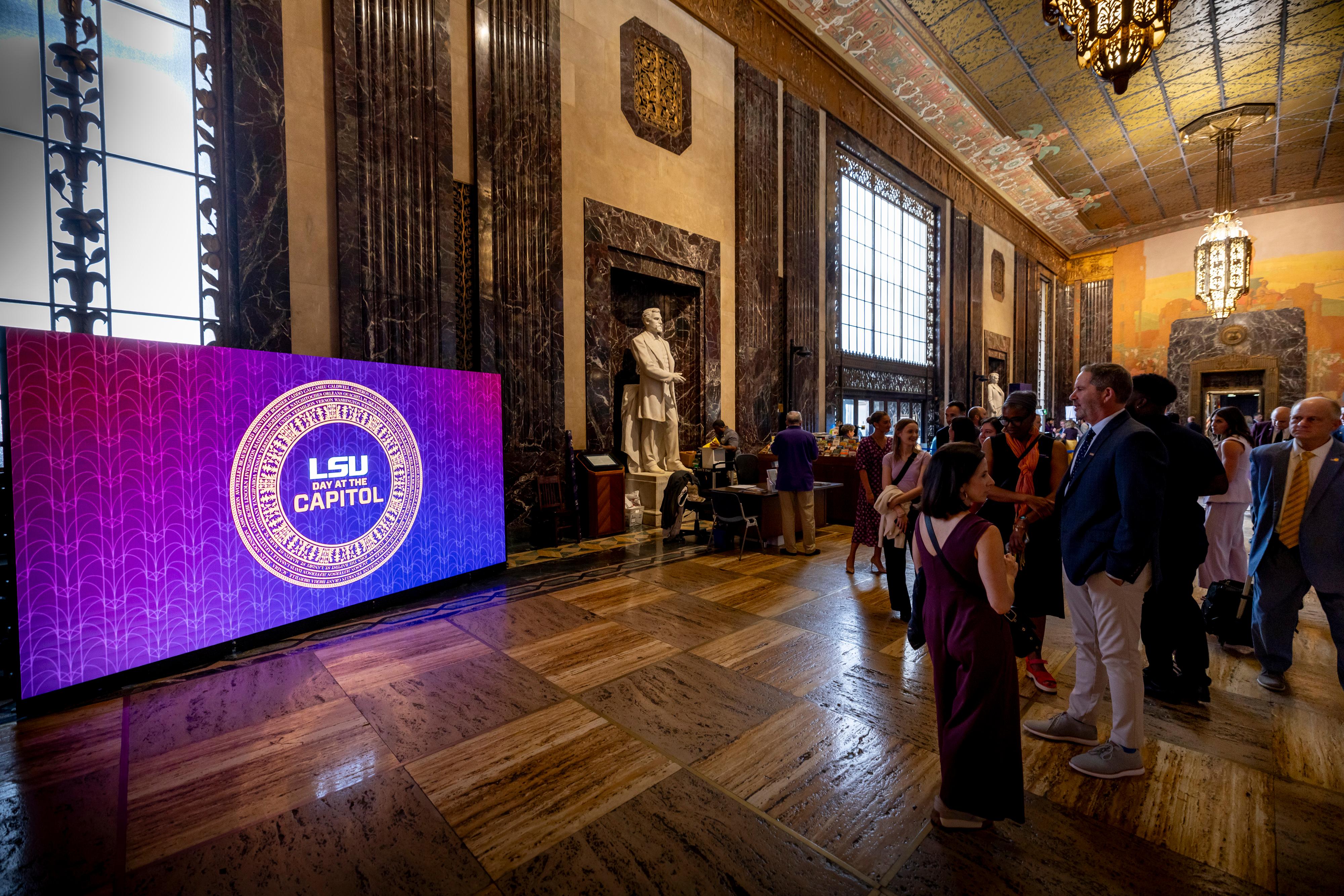 Scene from LSU Day at the Capitol.