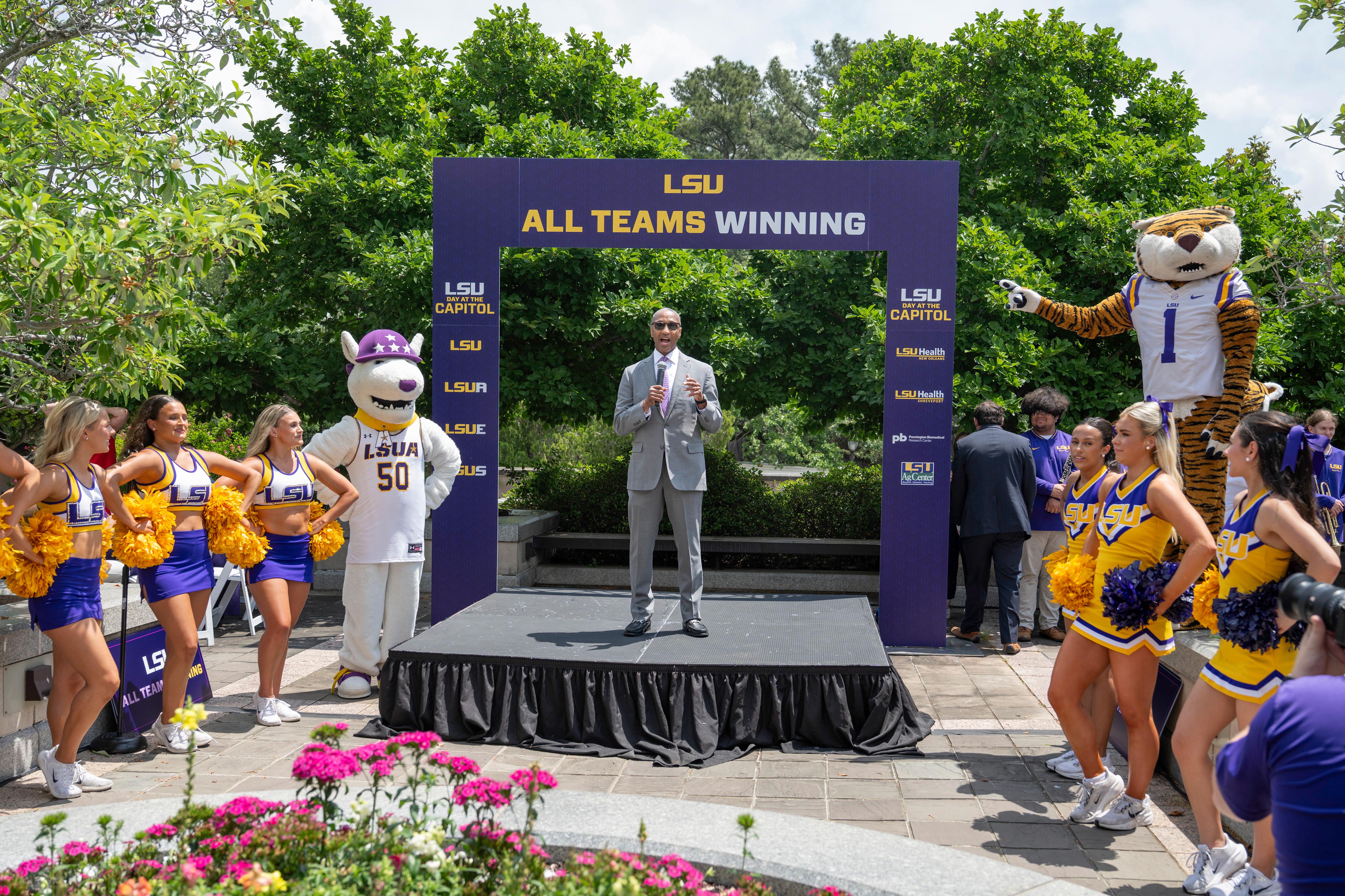Scene from LSU Day at the Capitol.