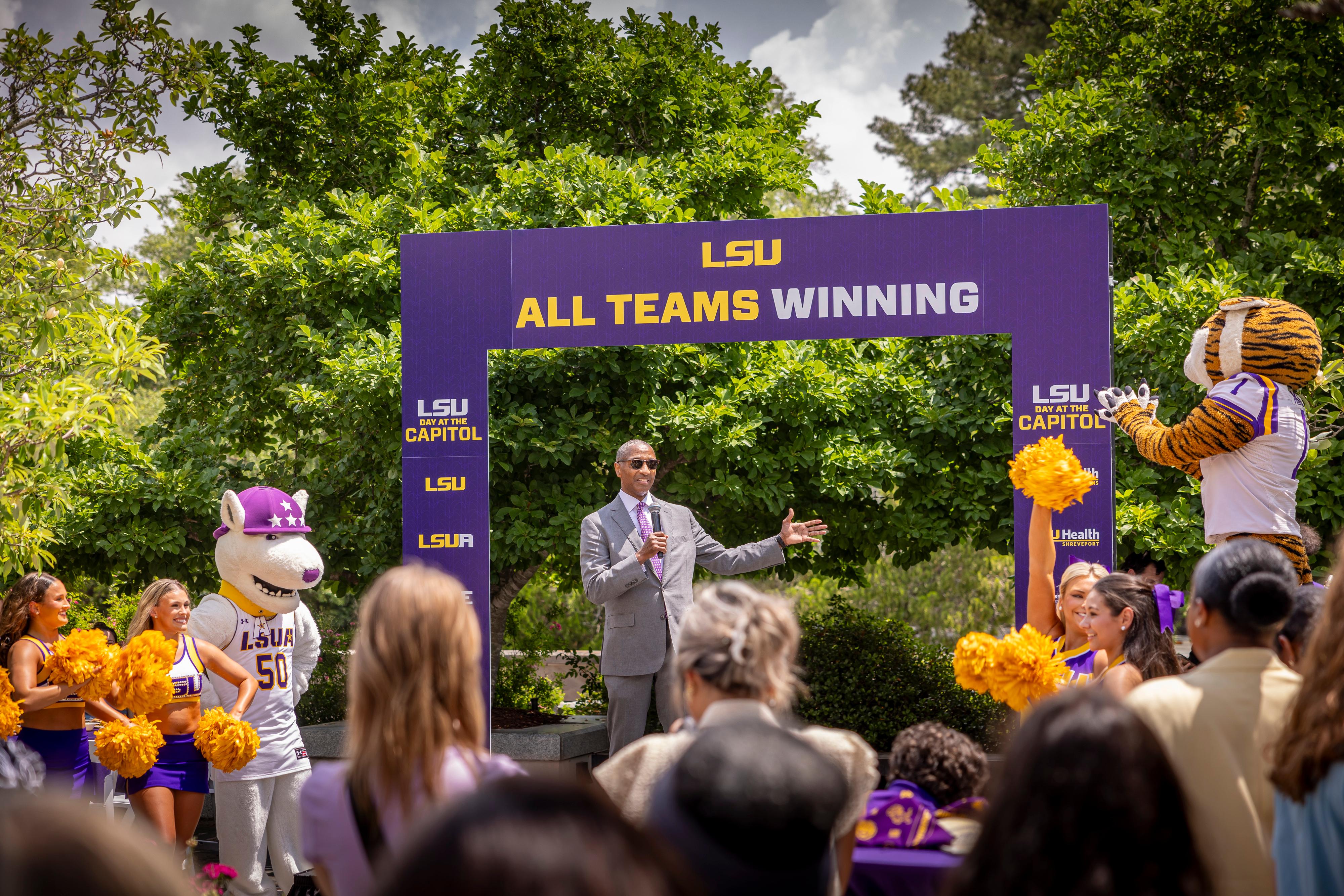 Scene from LSU Day at the Capitol.