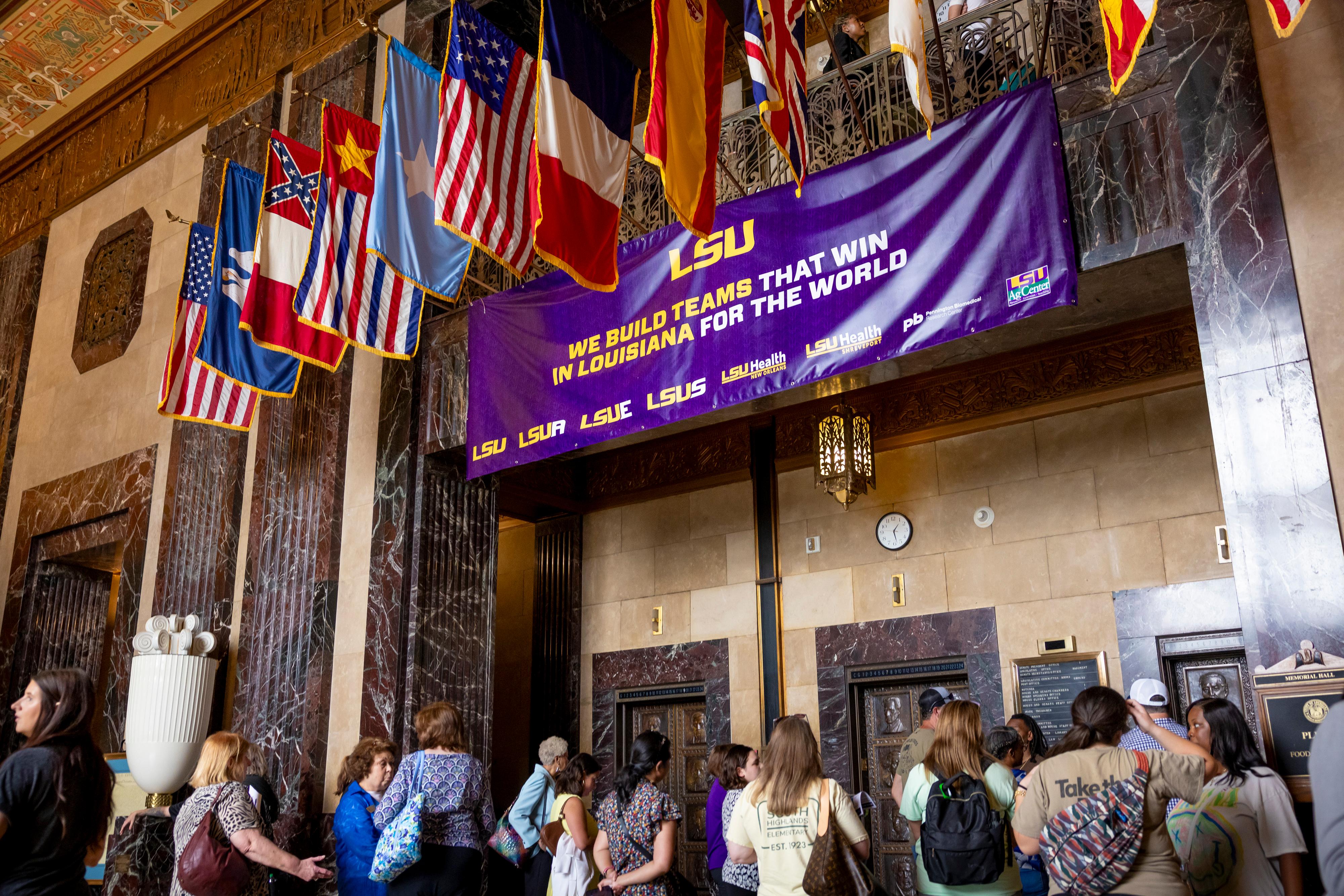 Scene from LSU Day at the Capitol.