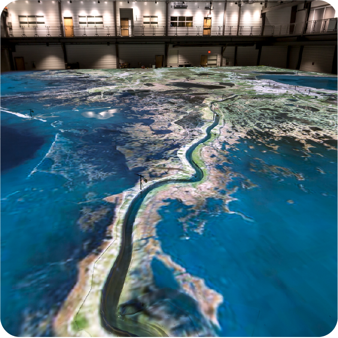River model at the Center for River Studies