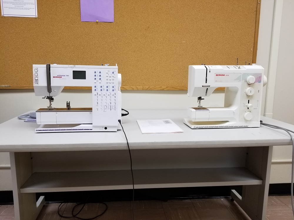 Machines in sewing lab