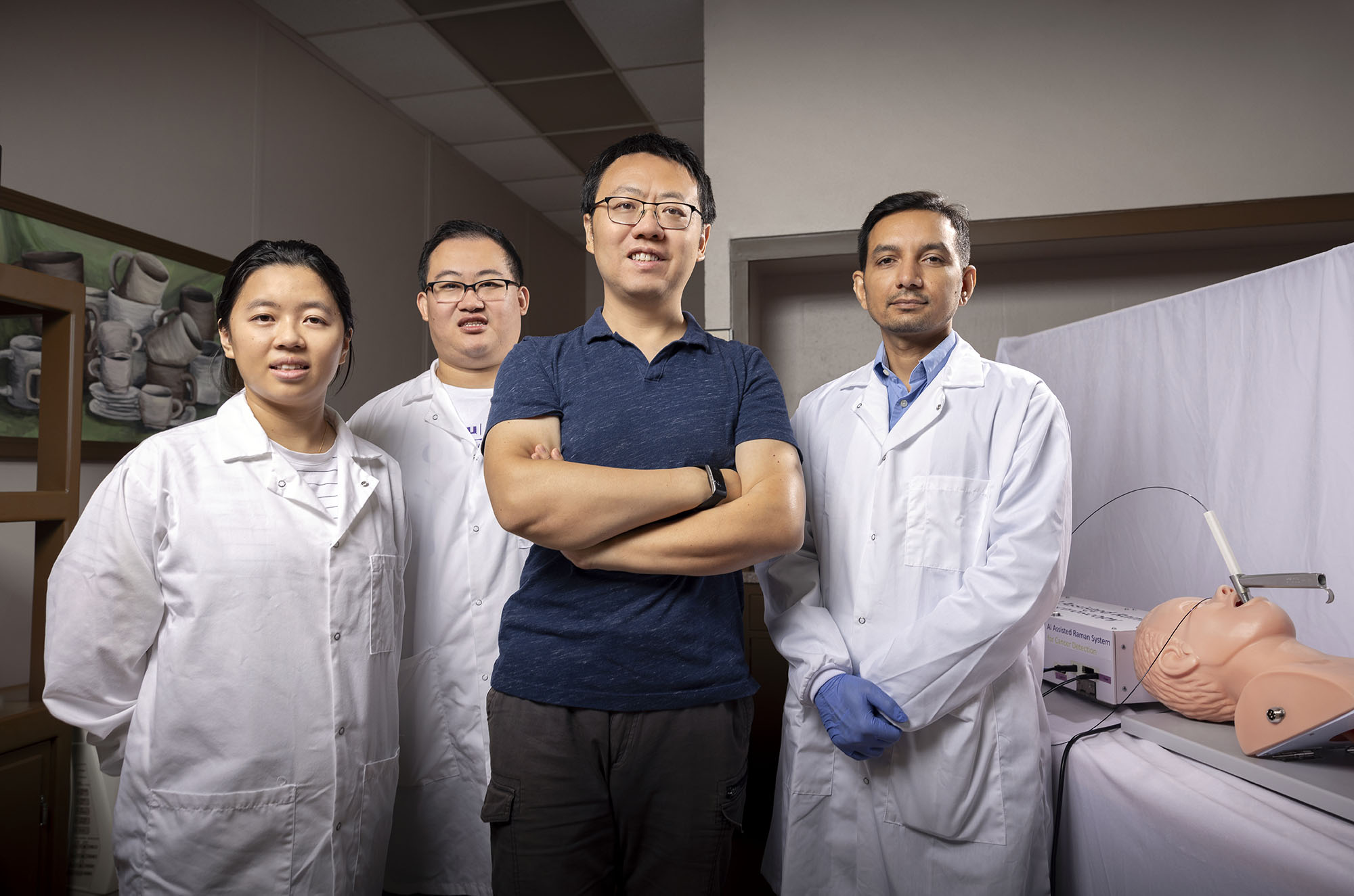 Jian Xu, associate professor of electrical and computer engineering at LSU, and research team