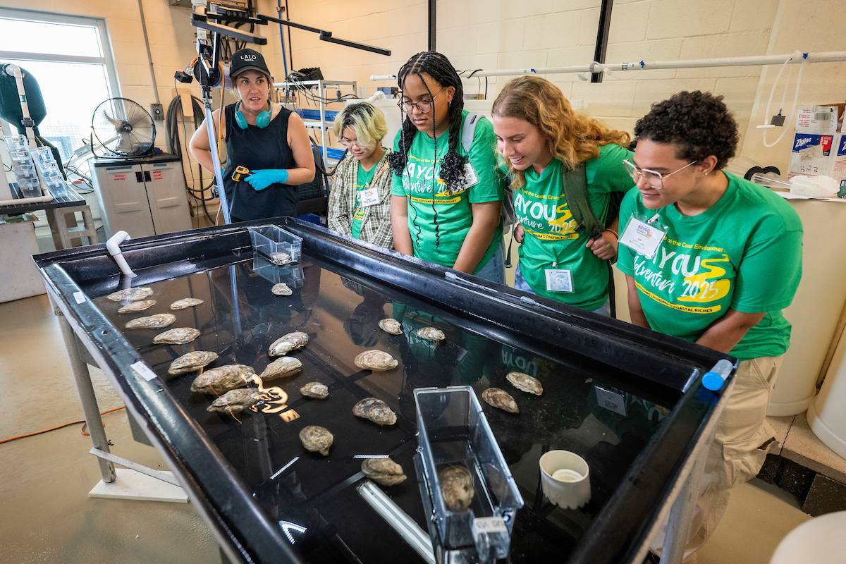 Students on Bayou Adventure