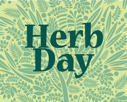 picture of the words "herb day"