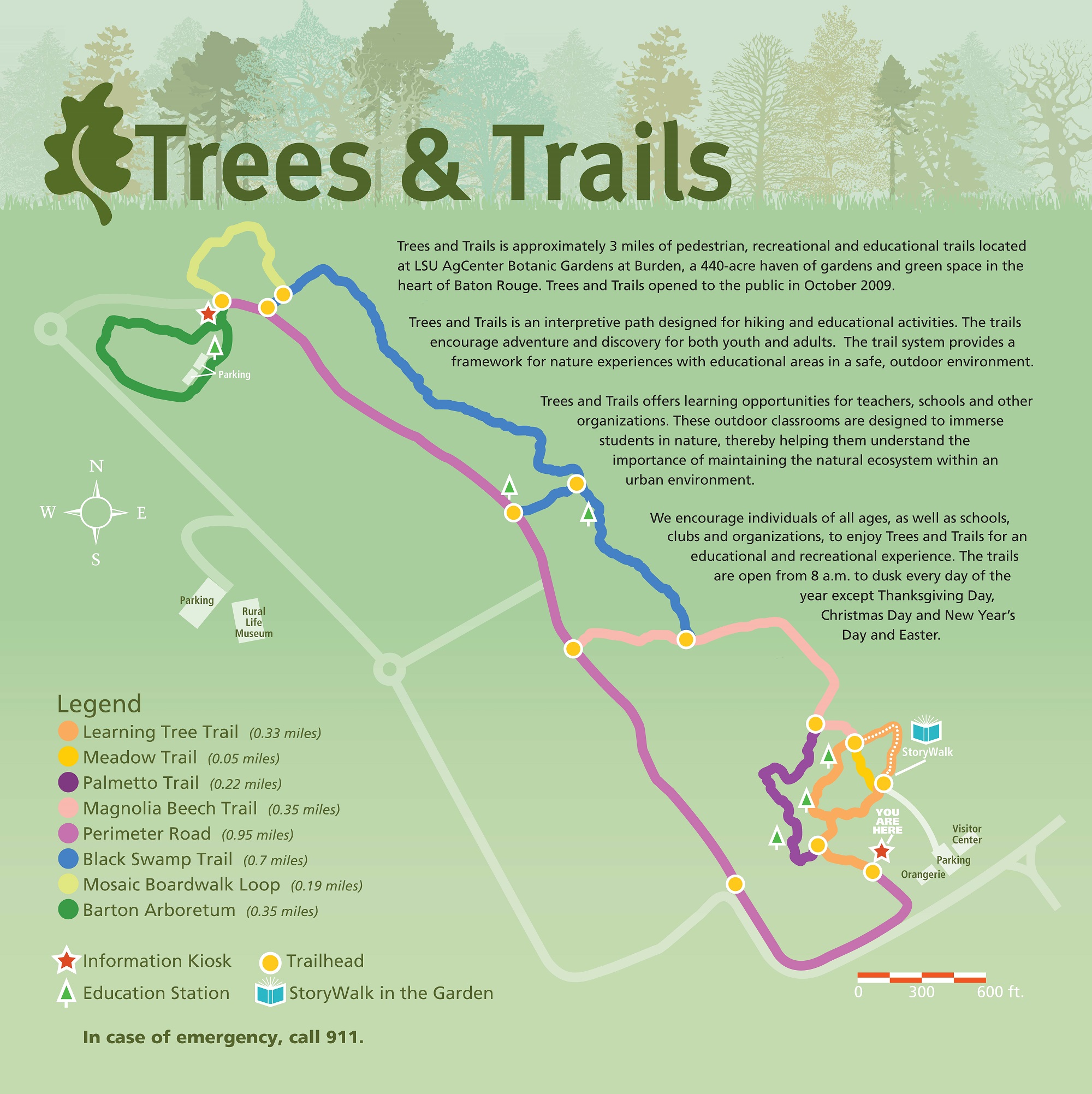 map of trees and trails system 