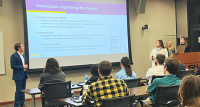 Business students support cybersecurity efforts