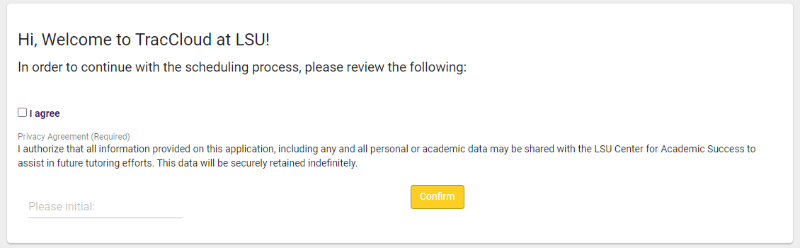 TracCloud Privacy Agreement