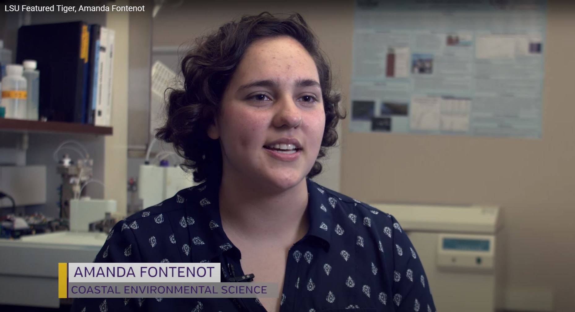 screen capture of student