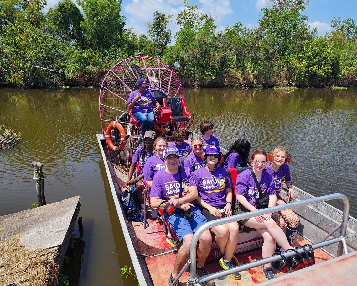 blue airboat