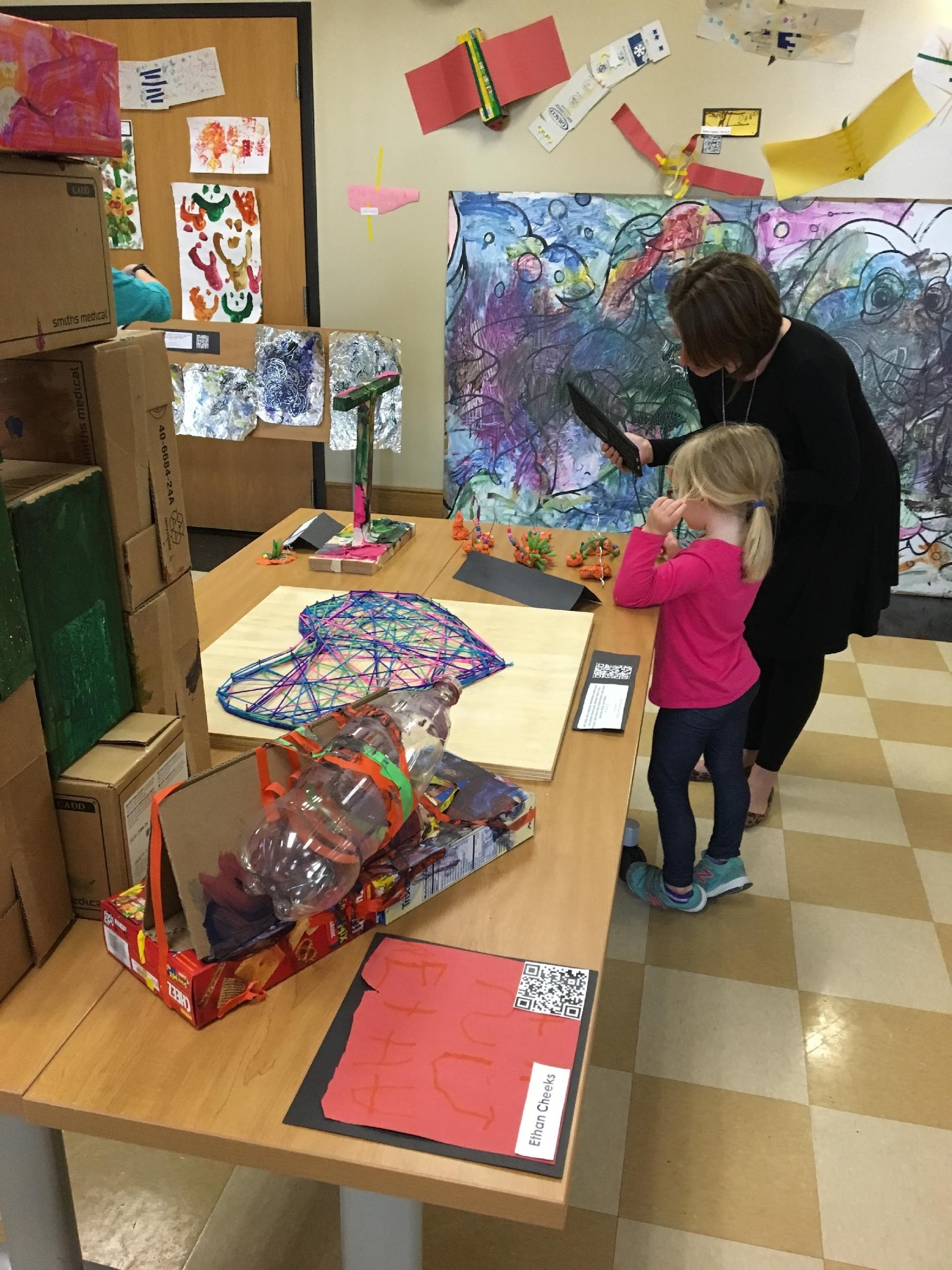Visitors enjoy the art at LSU Museum of Children's Art.