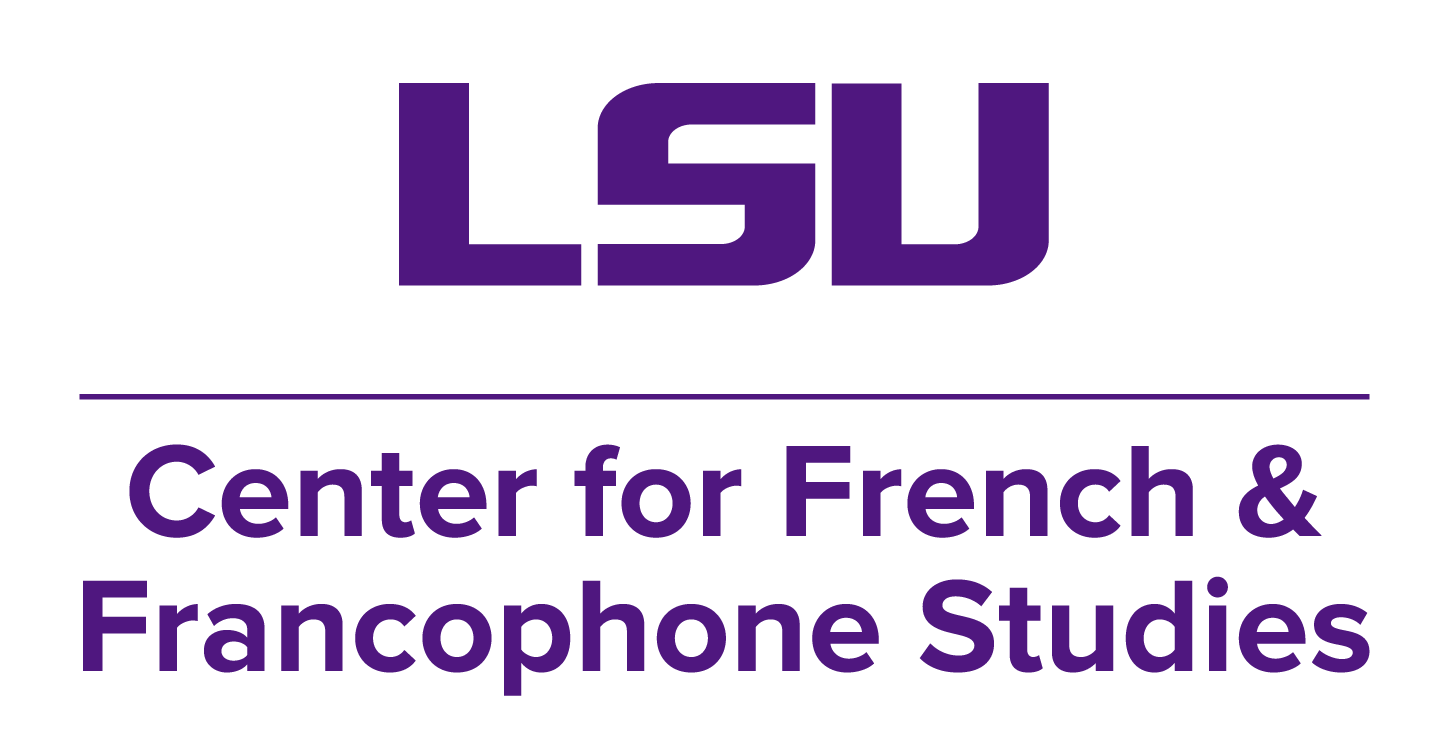 LSU Center for French & Francophone Studies logo in purple