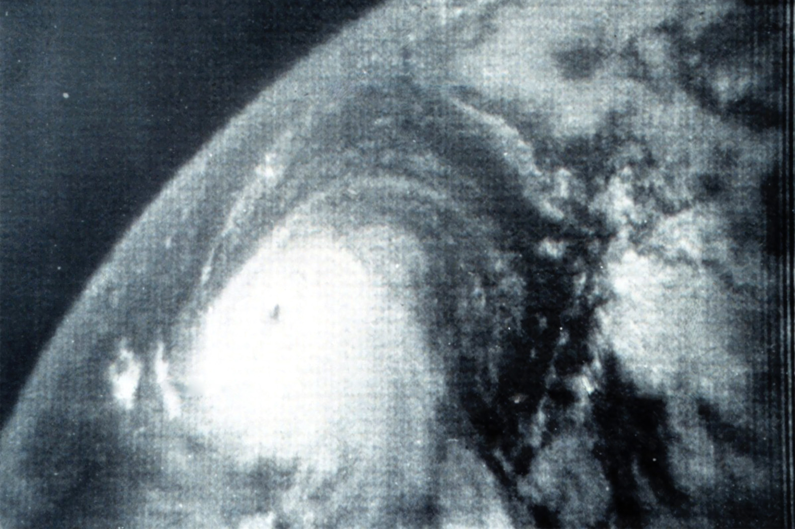 hurricane betsy viewed from space