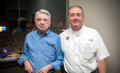 Roy Gerard and his son, Roy Gerard Jr., at the LSU v. Texas A&M football game in 2015