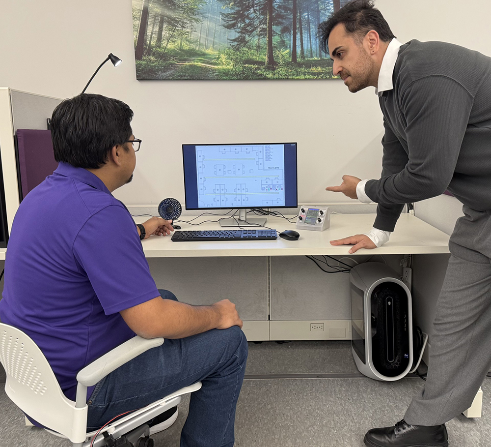 Amirhosein Jafari instructs a student