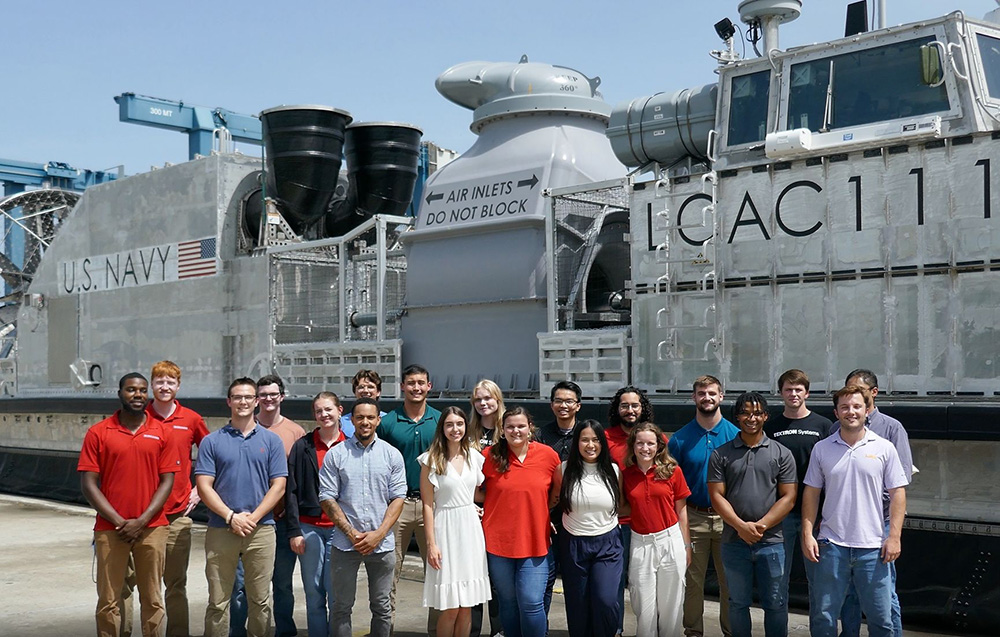 Abby Lobell in front LCAC