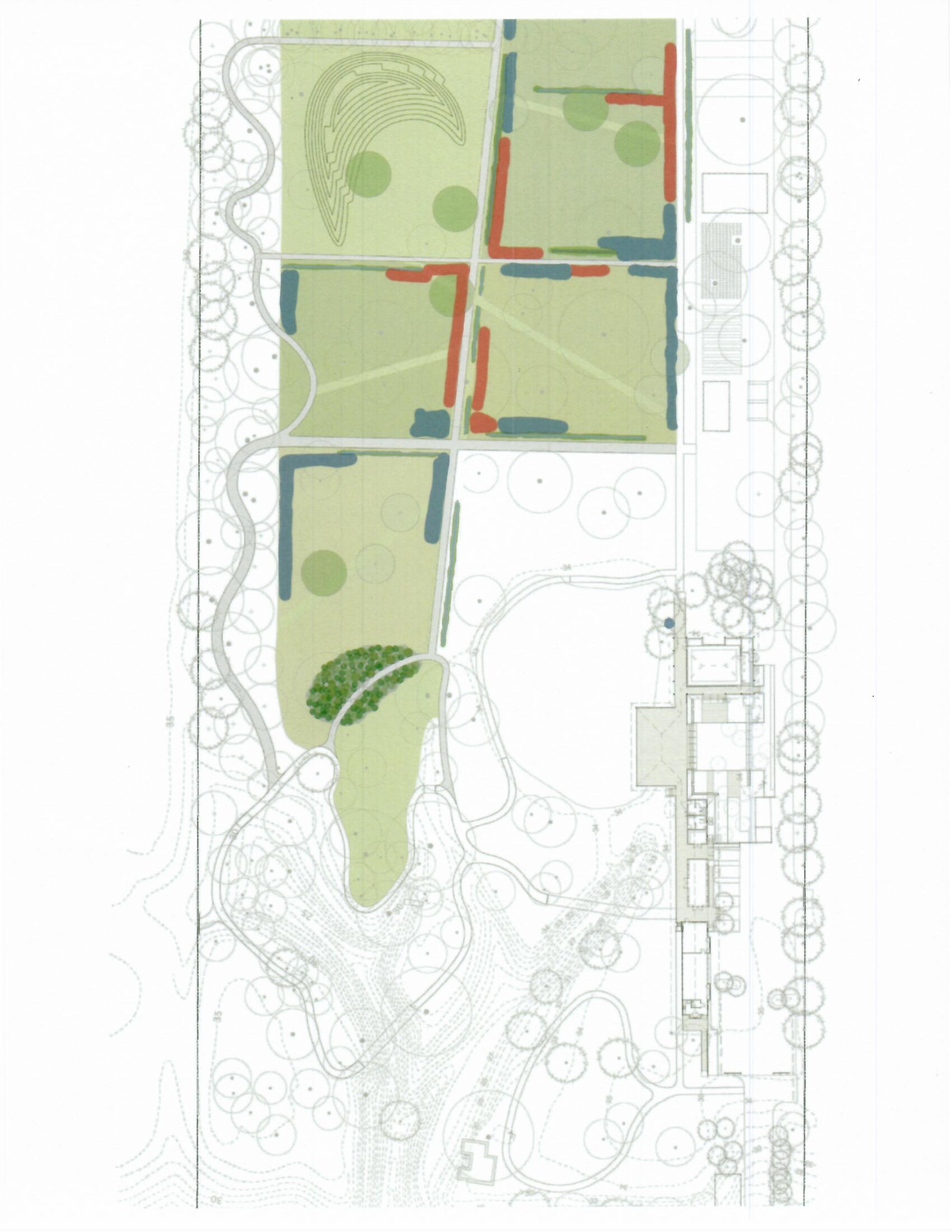 map of meadows with wet and dry areas indicated