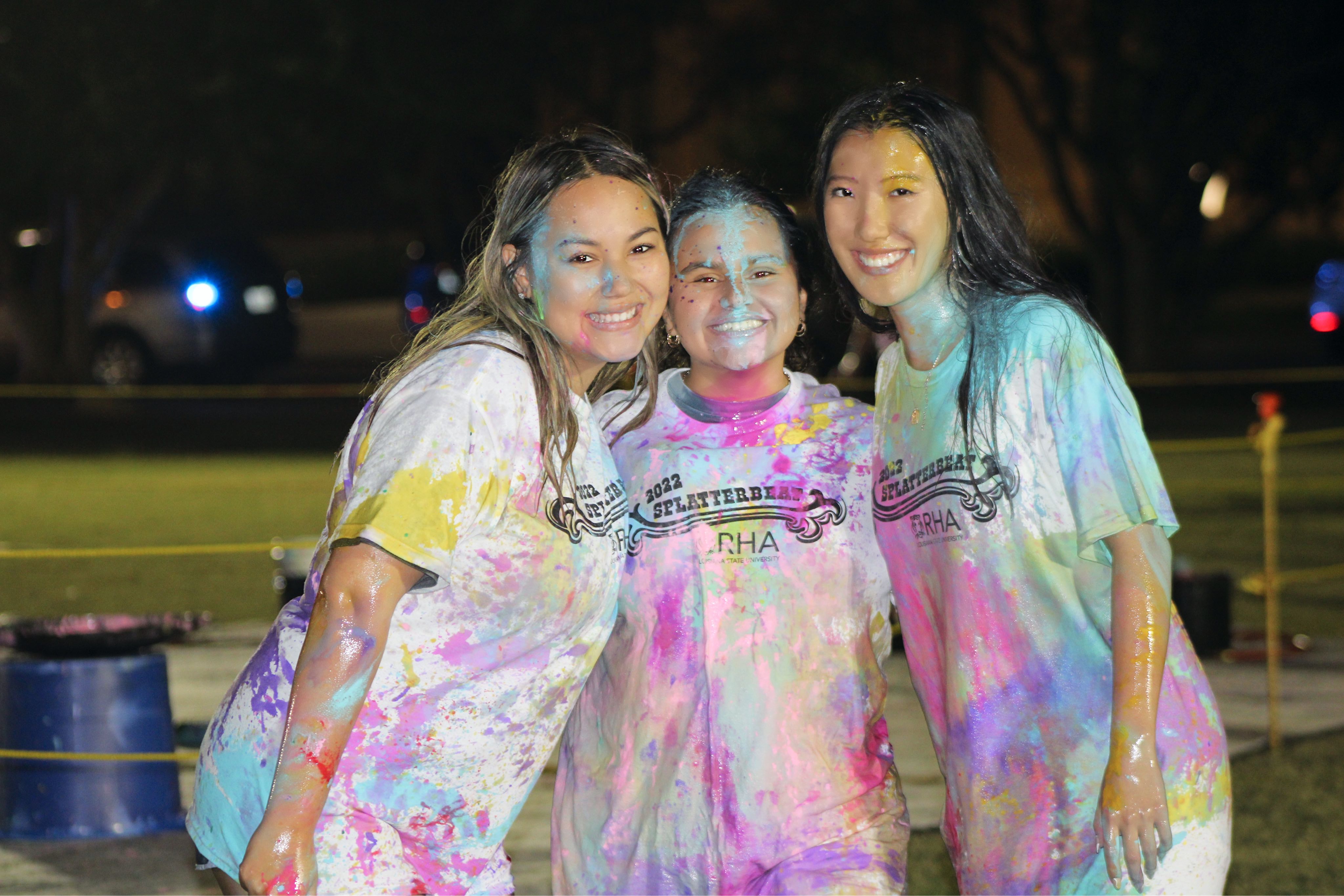 Students at the Residence Hall Association's annual Splatterbeat. 