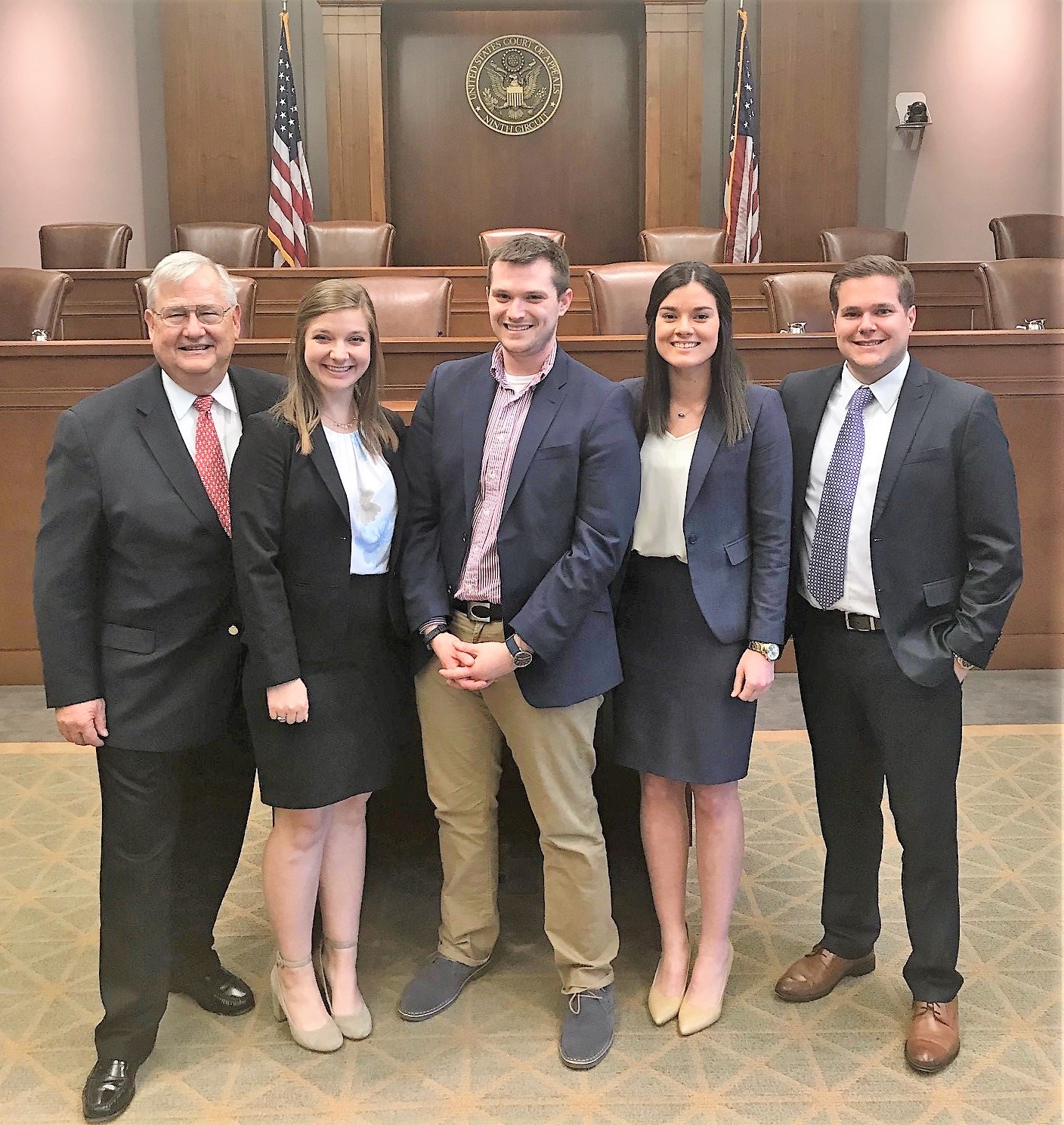 LSU Law students Max Roberts, left, and Zach Miller and were crowned champions of the Manfred Lachs Space Law Moot Court Competition’s North American regional rounds in Washington, D.C