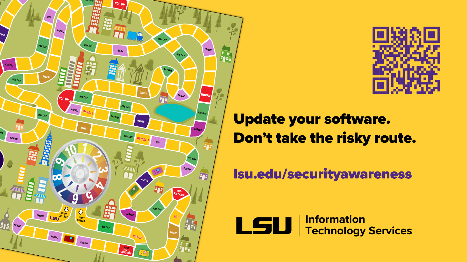 Update your software. Dont take the risky route. game of life on yellow background