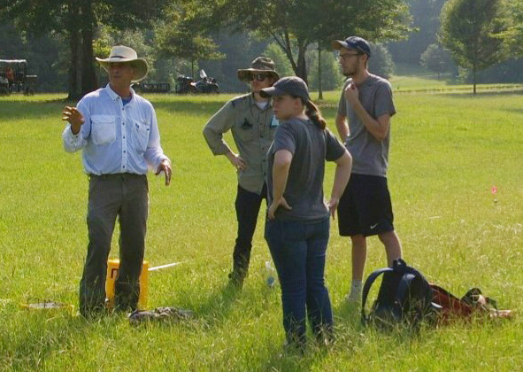 M. Horn with students