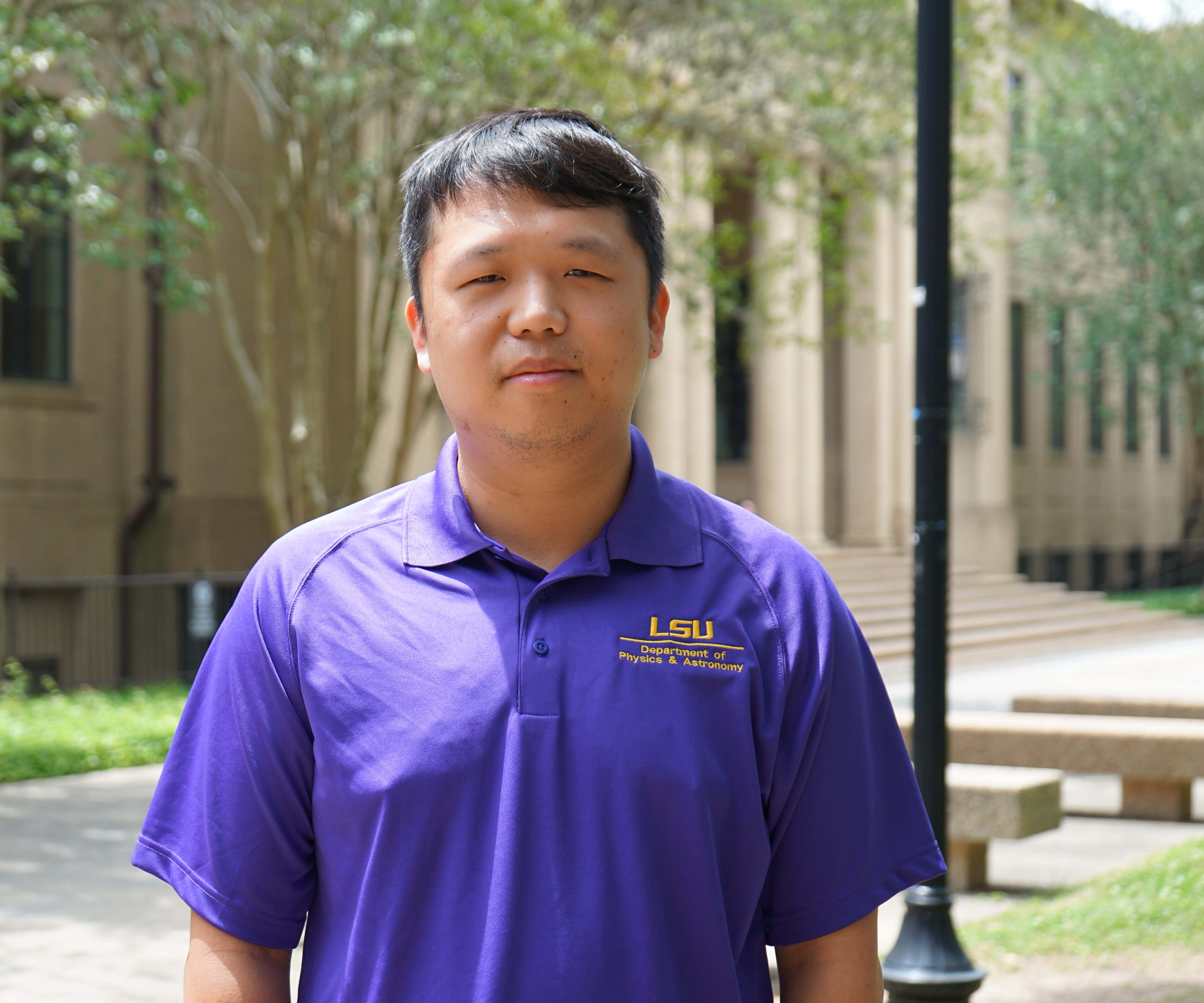 David He, LSU PhD candidate in physics