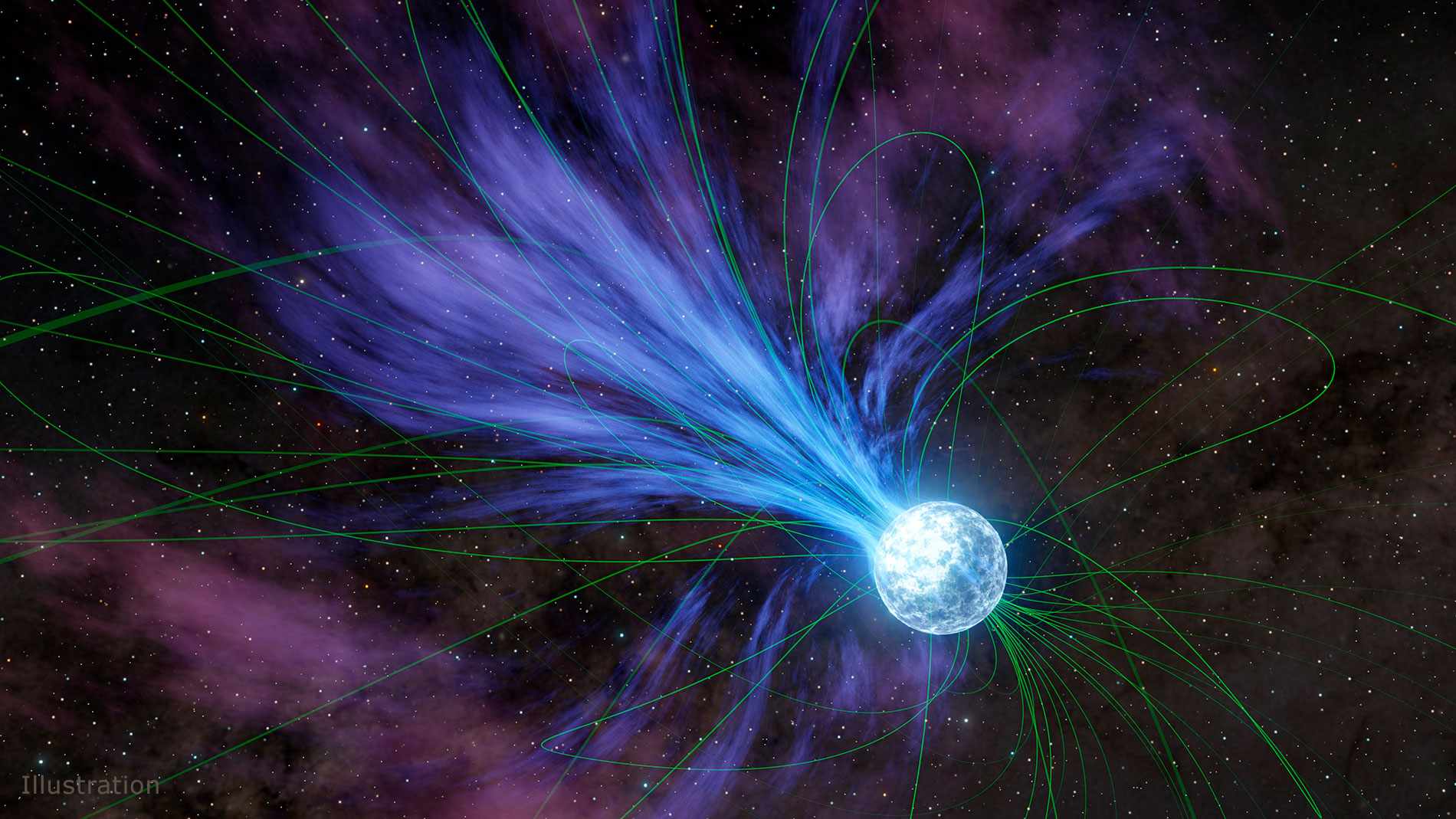 artistic concept of magnetar