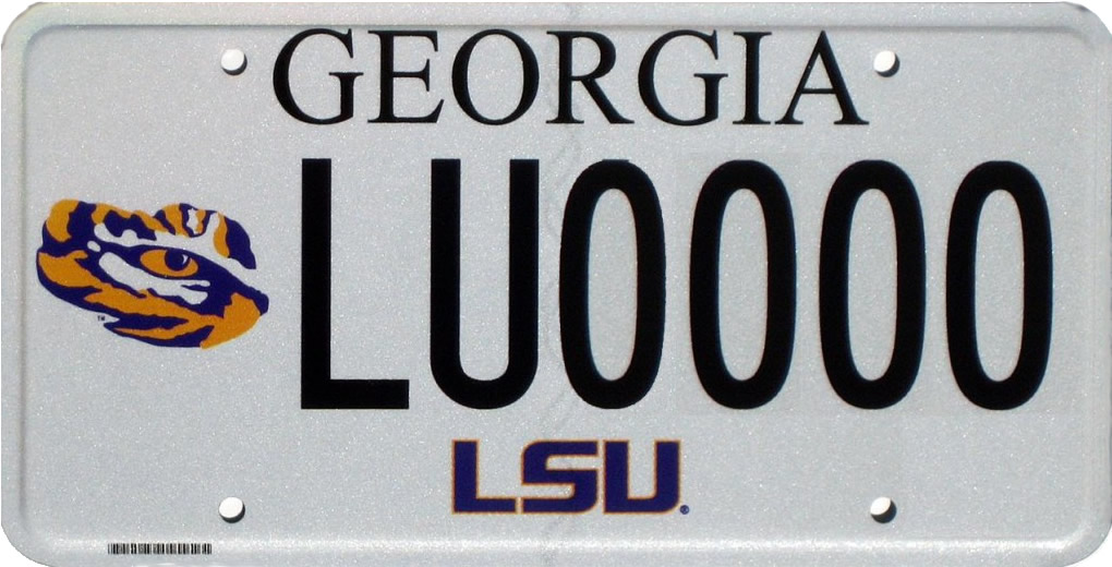 georgia license plate