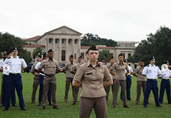 cadets in formation