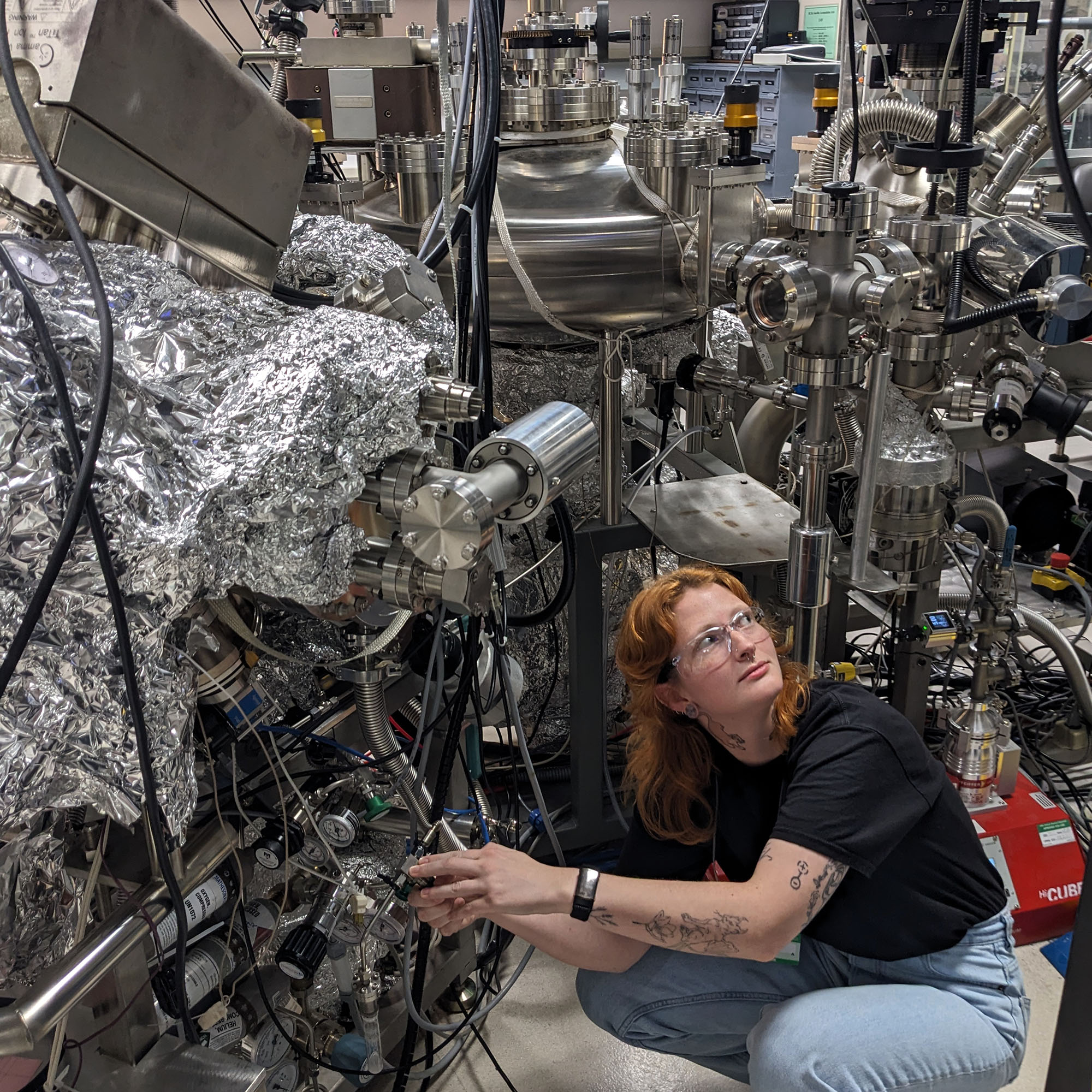 Fox Foley in the lab at ORNL