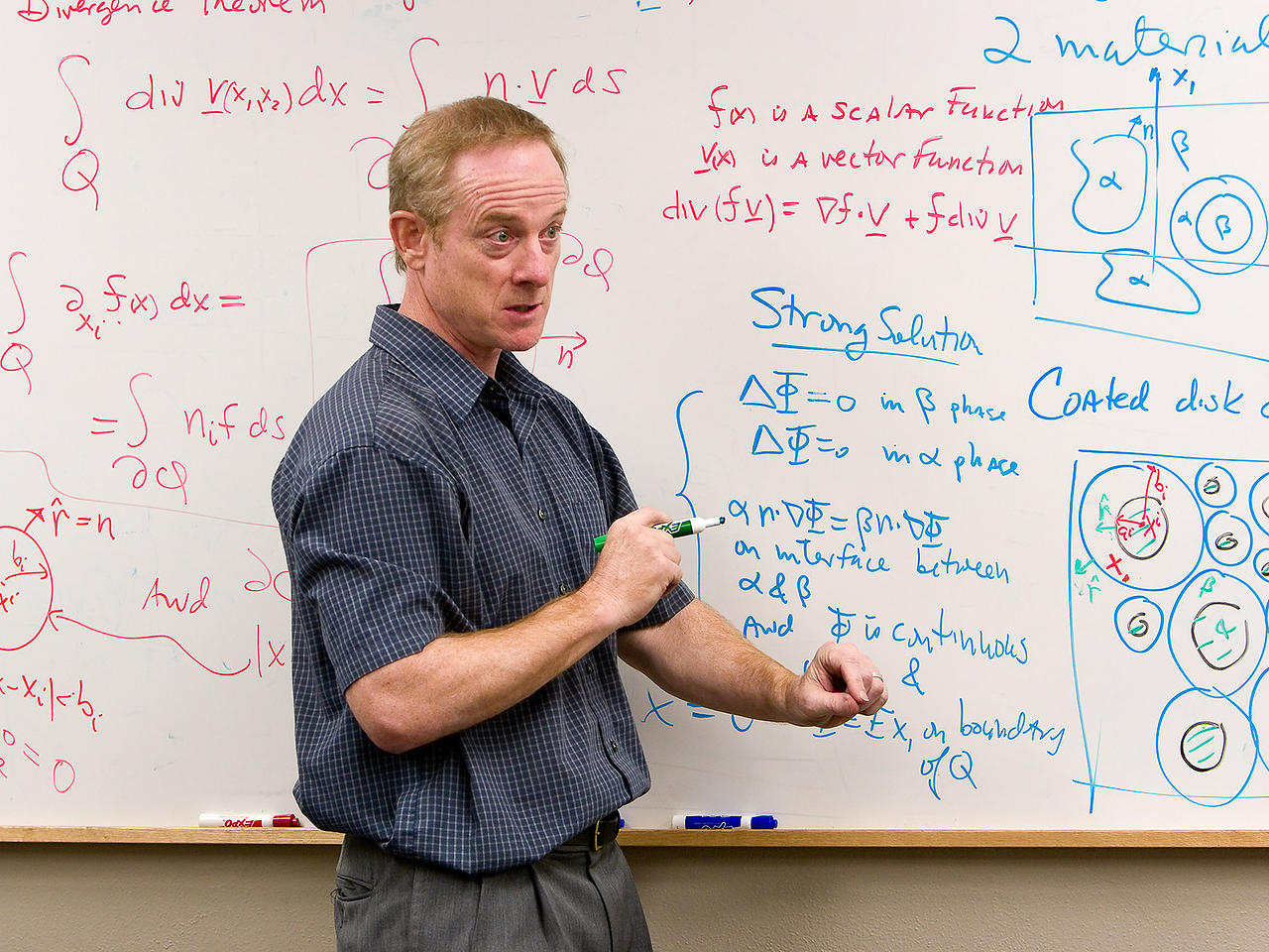 Dr. Robert Lipton teaching a Mathematics class