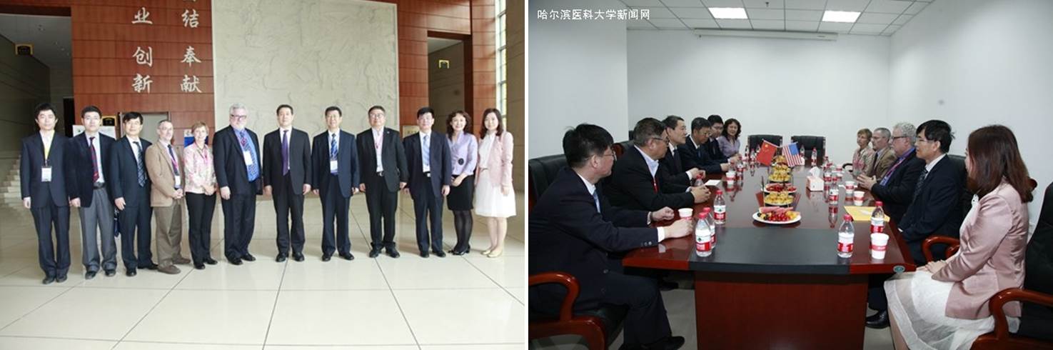 Representatives from the University of Tennessee Health Science Center and Harbin Medical University 