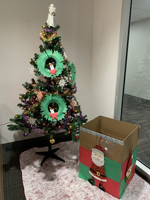 Christmas Tree with Food Donations