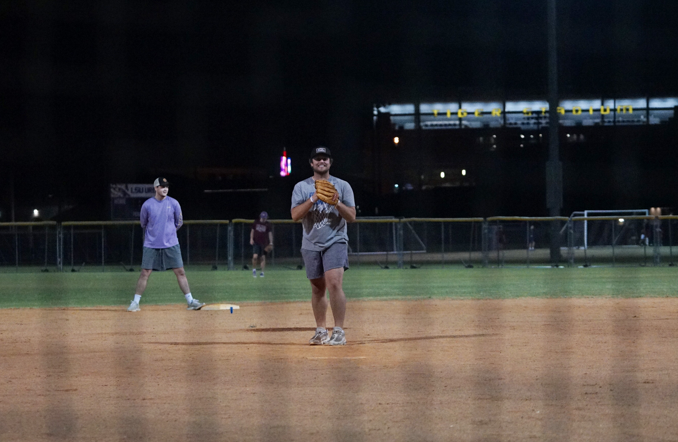 Softball Pitcher standing on the mound