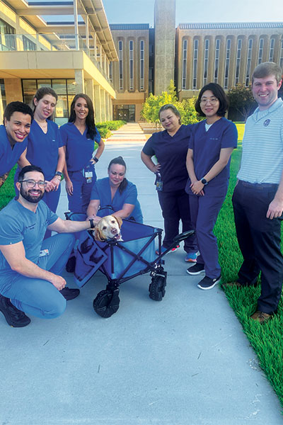 Bud and John with the neurology team